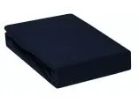 Prześcieradło Jersey z gumką granatowe  120x200   009 granat